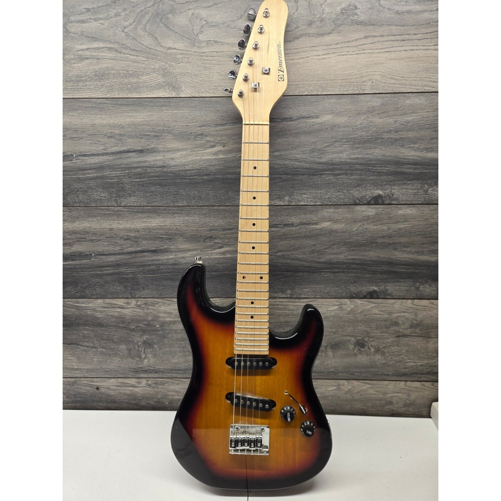 Emerson Electric Guitar Sunburst 2 Single Coil Pickups 32 Inch Beginner 3-Way SW